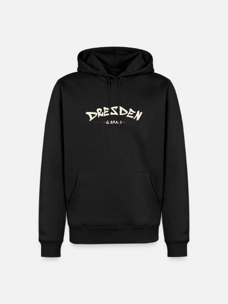 Dresden - Germany - Deutschland - Sachsen - Männer Premium Bio Hoodie - Schwarz