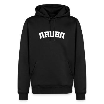 Aruba - Est. 1499 - Dutch Caribbean - Karibik - Männer Premium Bio Hoodie - Schwarz - Vorne - Nico (187cm)