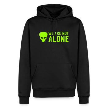 Alien - We Are Not Alone - Aliens - Men’s Premium Organic Hoodie - black - Front - Nico (187cm)