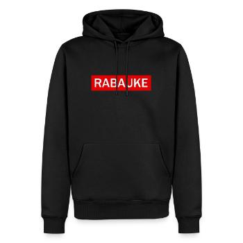 Rabauke - ungehobelter Mensch - ungezogenes Kind - Männer Premium Bio Hoodie - Schwarz - Vorne - Nico (187cm)