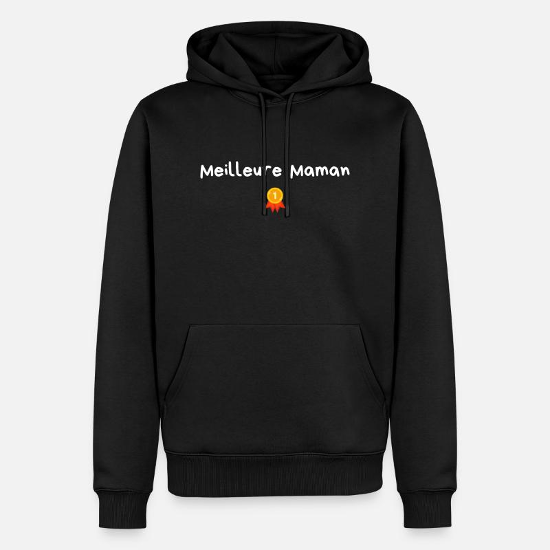 Beste Mama - Mama Geschenkidee - Männer Premium Bio Hoodie - Schwarz