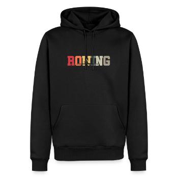 Aviron - Aviron - Rameur - Aviron - Sweat à capuche Premium bio Homme - noir - Devant - Nico (187cm)
