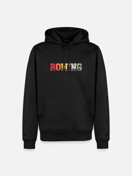 Aviron - Aviron - Rameur - Aviron - Sweat à capuche Premium bio Homme - noir