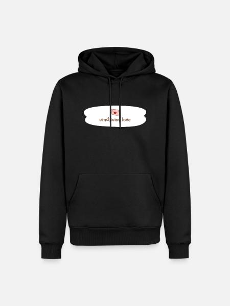 send some love - Men’s Premium Organic Hoodie - black