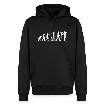 Ramoneur Ramoneur Cadeau Balayeuse de nourriture - Sweat à capuche Premium bio Homme - noir - Devant - Nico (187cm)