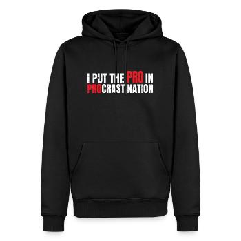 I Put The Pro In Procrastination 7 - Männer Premium Bio Hoodie - Schwarz - Vorne - Nico (187cm)