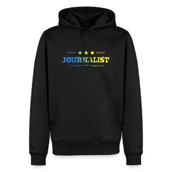 Journalist Beruf - Männer Premium Bio Hoodie - Schwarz - Vorne - Nico (187cm)