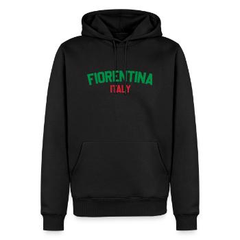 Fiorentina Italien - Männer Premium Bio Hoodie - Schwarz - Vorne - Nico (187cm)