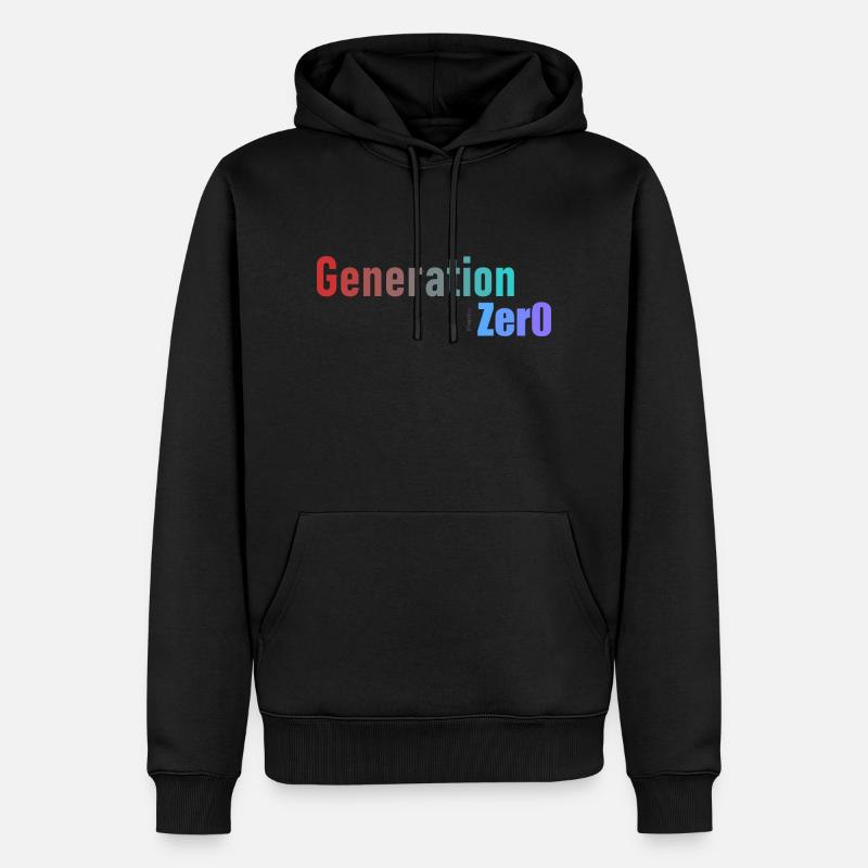 Generation 0 - Männer Premium Bio Hoodie - Schwarz