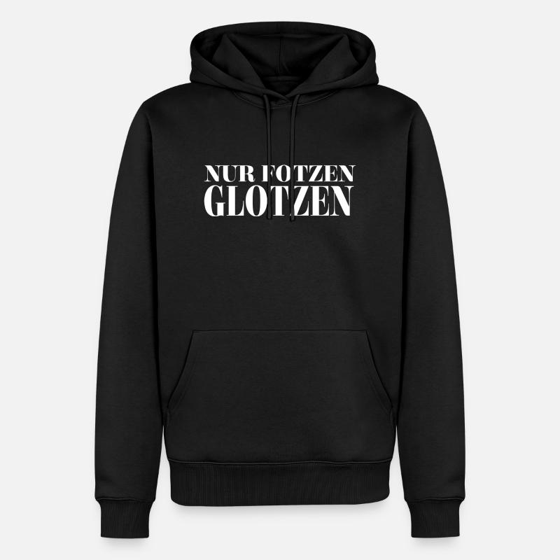 Glotzen - Männer Premium Bio Hoodie - Schwarz