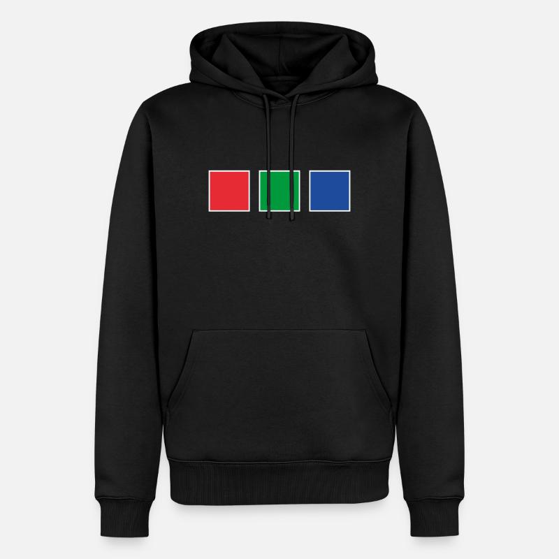 RVB - Sweat à capuche Premium bio Homme - noir