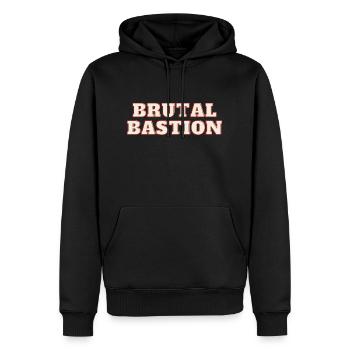 nite 12 - Männer Premium Bio Hoodie - Schwarz - Vorne - Nico (187cm)