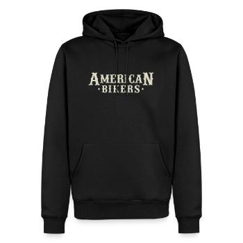 AMERICAN BIKERS - Men’s Premium Organic Hoodie - black - Front - Nico (187cm)