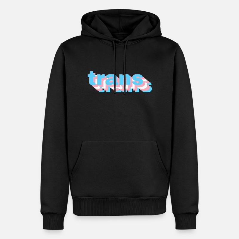 3D-Trans - Männer Premium Bio Hoodie - Schwarz