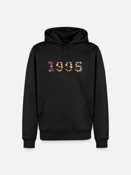 Flowers 1995 - Men’s Premium Organic Hoodie - black