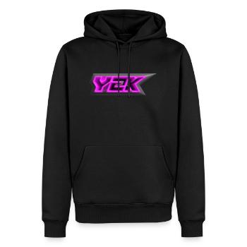 Y2K - Männer Premium Bio Hoodie - Schwarz - Vorne - Nico (187cm)