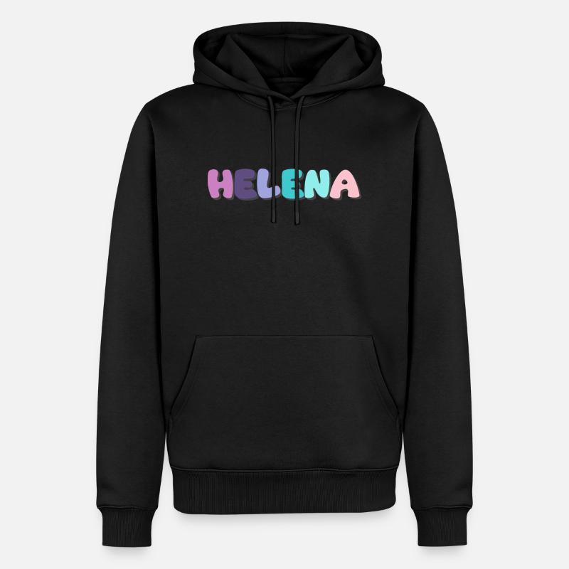 Nom - Helena - Sweat à capuche Premium bio Homme - noir