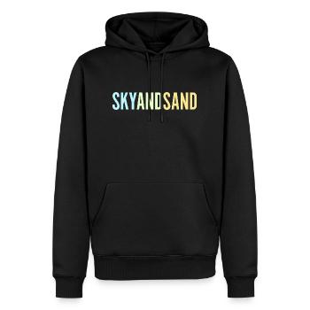 Sky And Sand - Männer Premium Bio Hoodie - Schwarz - Vorne - Nico (187cm)