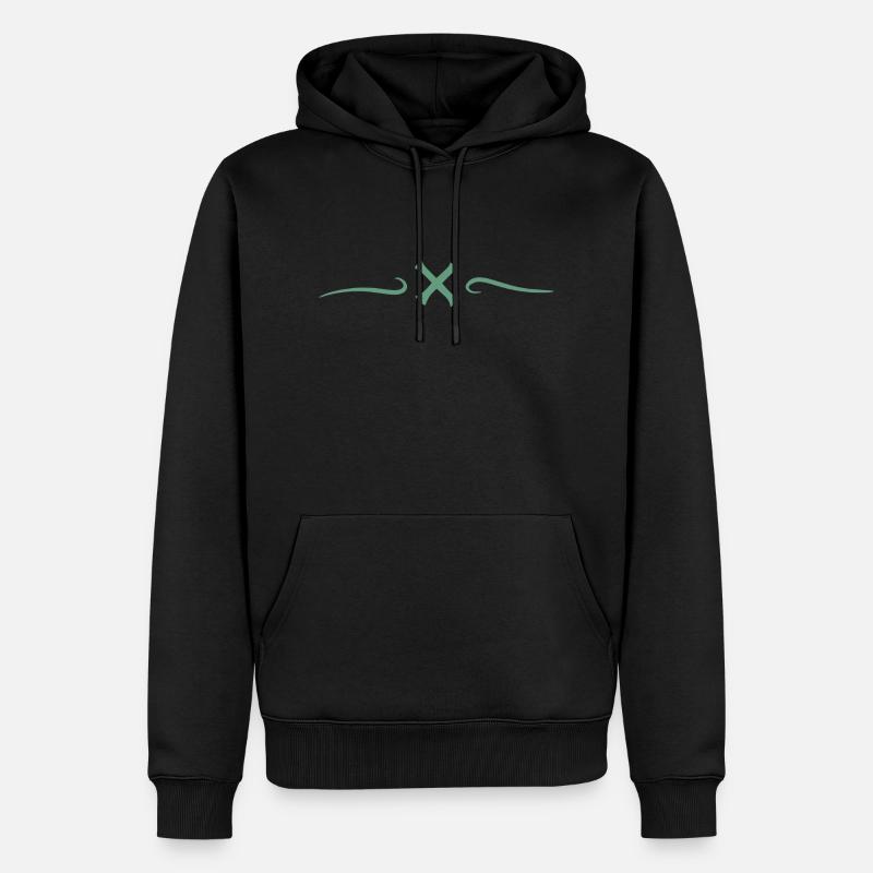 Conception d'anime. - Sweat à capuche Premium bio Homme - noir