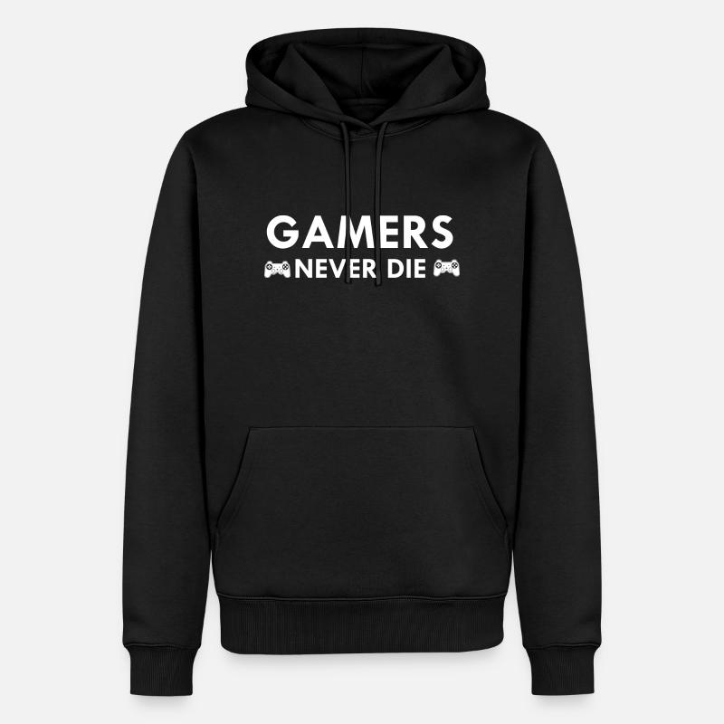 Jeu PC de jeu - Sweat à capuche Premium bio Homme - noir