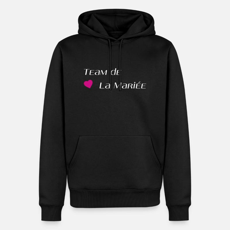 Team de la mariée - Sweat à capuche Premium bio Homme - noir