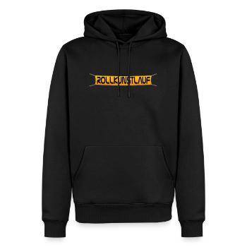 Banner Rollkunstlauf - Männer Premium Bio Hoodie - Schwarz - Vorne - Nico (187cm)