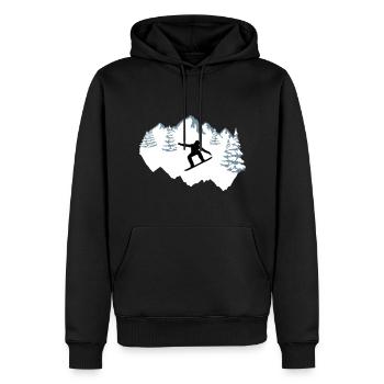 Snowboarder, Snowboarding, Snowboard - Männer Premium Bio Hoodie - Schwarz - Vorne - Nico (187cm)