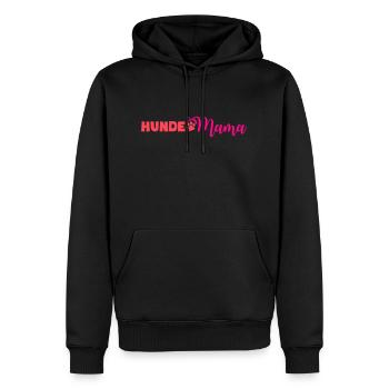 hunde mama - Männer Premium Bio Hoodie - Schwarz - Vorne - Nico (187cm)