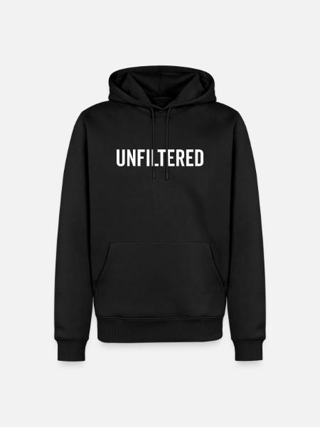 Non filtré - Sweat à capuche Premium bio Homme - noir