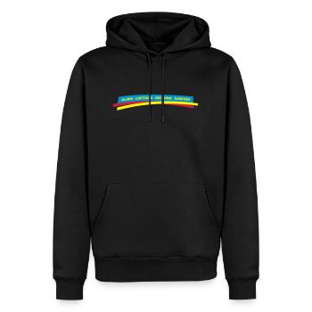 Klima Lüftung Heizung Sanitär - Männer Premium Bio Hoodie - Schwarz - Vorne - Nico (187cm)