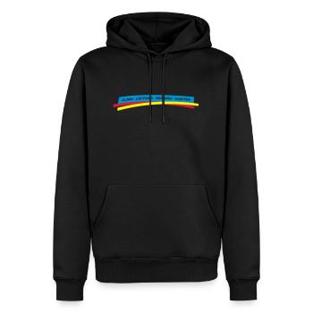 Klima Lüftung Heizung Sanitär - Männer Premium Bio Hoodie - Schwarz - Vorne - Nico (187cm)