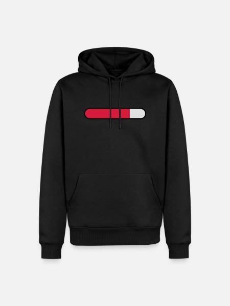 ladebalken leer - Männer Premium Bio Hoodie - Schwarz