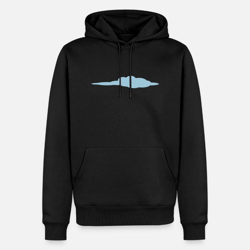 Nuage - Sweat à capuche Premium bio Homme - noir