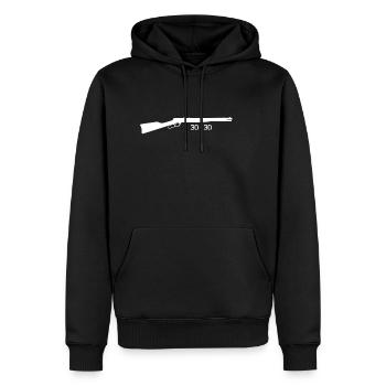 Hebelgewehr unter Bewachung 30-30 - Gewehr - Waffen - Männer Premium Bio Hoodie - Schwarz - Vorne - Nico (187cm)