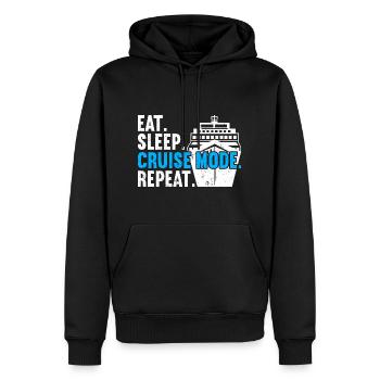Croisière Croisière Vacances Croisière en famille - Sweat à capuche Premium bio Homme - noir - Devant - Nico (187cm)