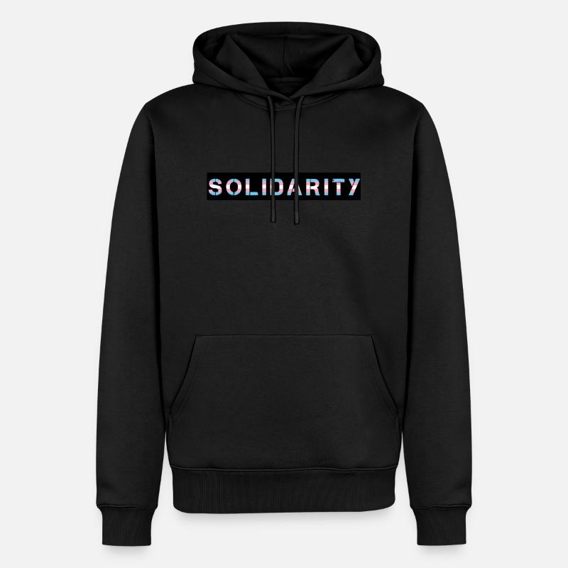 Solidarité trans - Sweat à capuche Premium bio Homme - noir