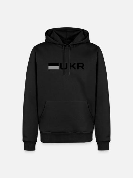 Flag of Ukraine - Men’s Premium Organic Hoodie - black