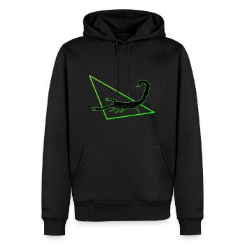 Scorpion en vert - Sweat à capuche Premium bio Homme - noir - Devant - Nico (187cm)