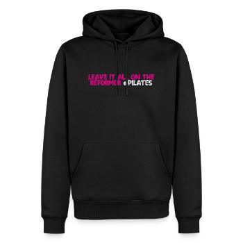 Leave It All On The Reformer #pilates 3 - Männer Premium Bio Hoodie - Schwarz - Vorne - Nico (187cm)