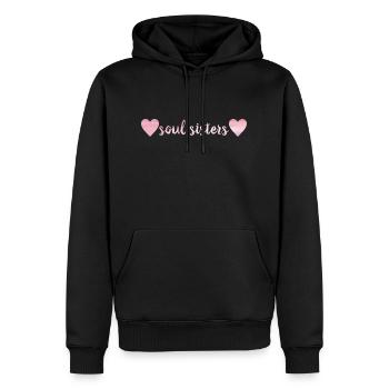 Freundinnen - Soul Sister - Männer Premium Bio Hoodie - Schwarz - Vorne - Nico (187cm)