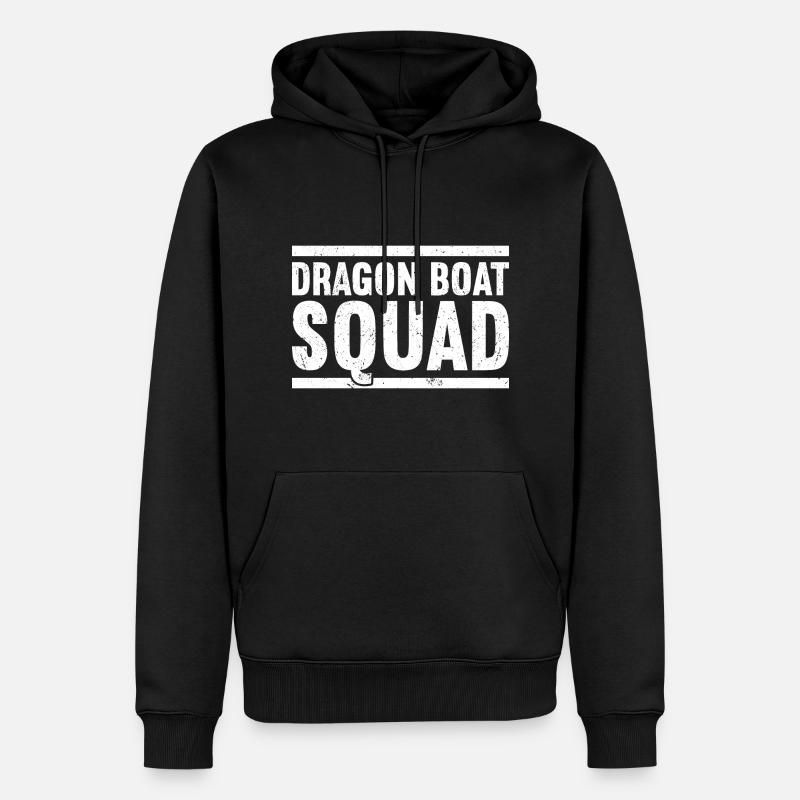Drachenboot - Männer Premium Bio Hoodie - Schwarz