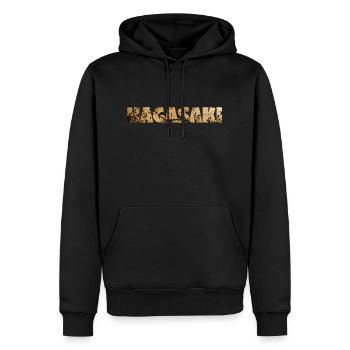 NAGASAKI COLORFUL - Men’s Premium Organic Hoodie - black - Front - Nico (187cm)
