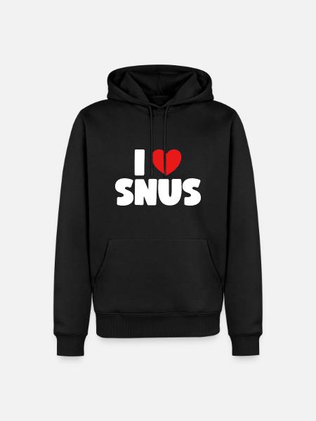 Snus I love snus - Men’s Premium Organic Hoodie - black