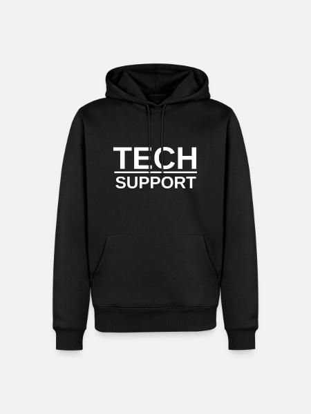 TECH SUPPORT Cryptocurrency Trader - Männer Premium Bio Hoodie - Schwarz