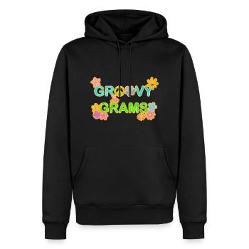 Hippie Frieden Peace 60`s 70`s Liebe T-Shirt - Männer Premium Bio Hoodie - Schwarz - Vorne - Nico (187cm)