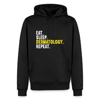 Dermatologie Dermatologe - Männer Premium Bio Hoodie - Schwarz - Vorne - Nico (187cm)