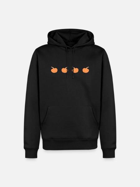 4 citrouilles d’affilée - Sweat à capuche Premium bio Homme - noir