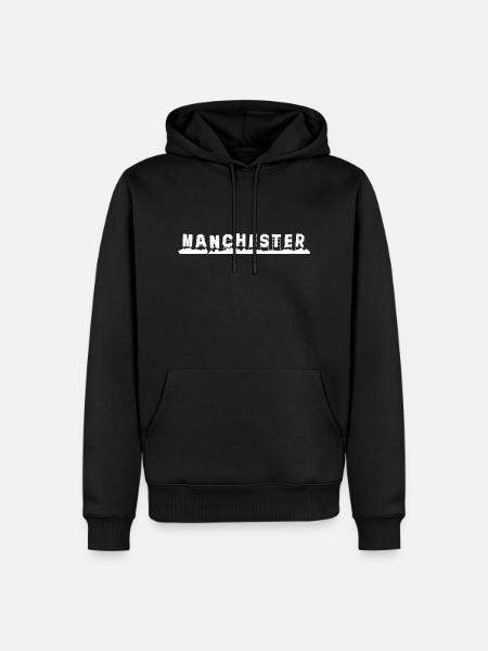 Manchester - Men’s Premium Organic Hoodie - black
