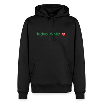 Babysprüche - schwanger - Männer Premium Bio Hoodie - Schwarz - Vorne - Nico (187cm)