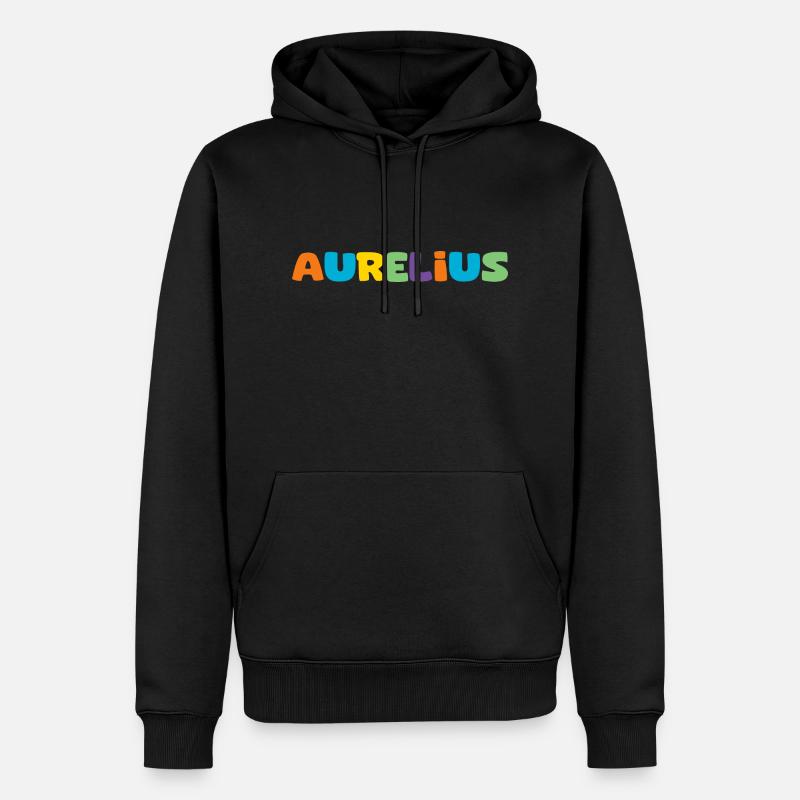 Nom - Aurelius - Sweat à capuche Premium bio Homme - noir